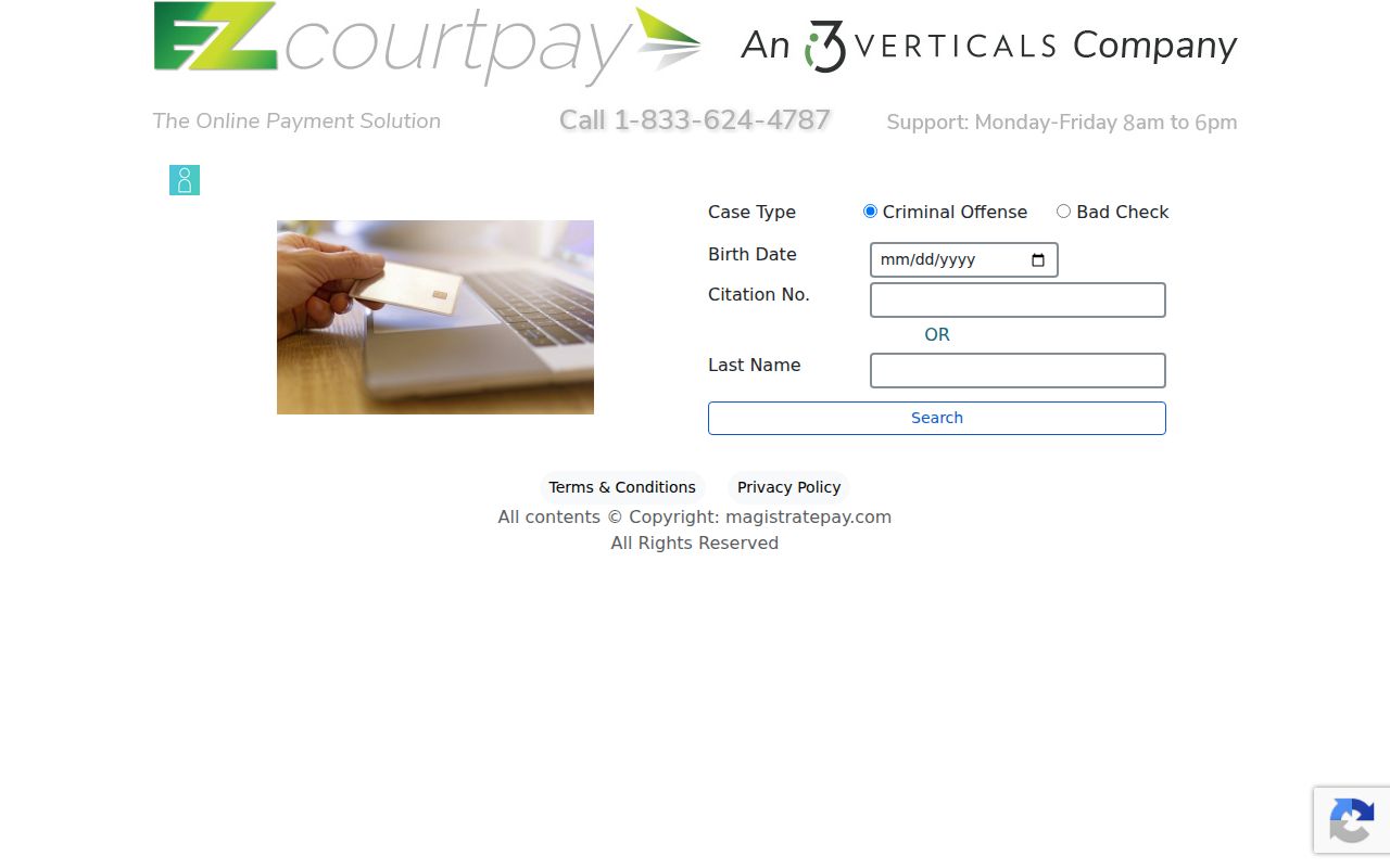 Magistrate Pay portal linked by Butts County Magistrate Court