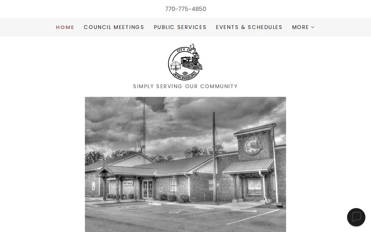 Official Jenkinsburg City Hall contact page